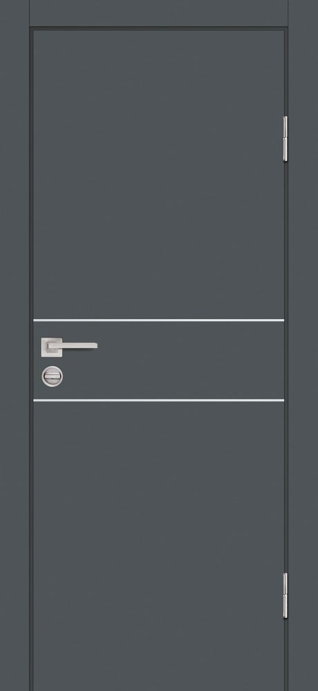 Межкомнатная дверь P-15 Графит матовый