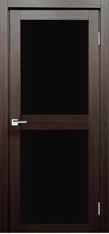 Фото Межкомнатная дверь Легенда Z-6 тон Грей Остекление Лакобель черное